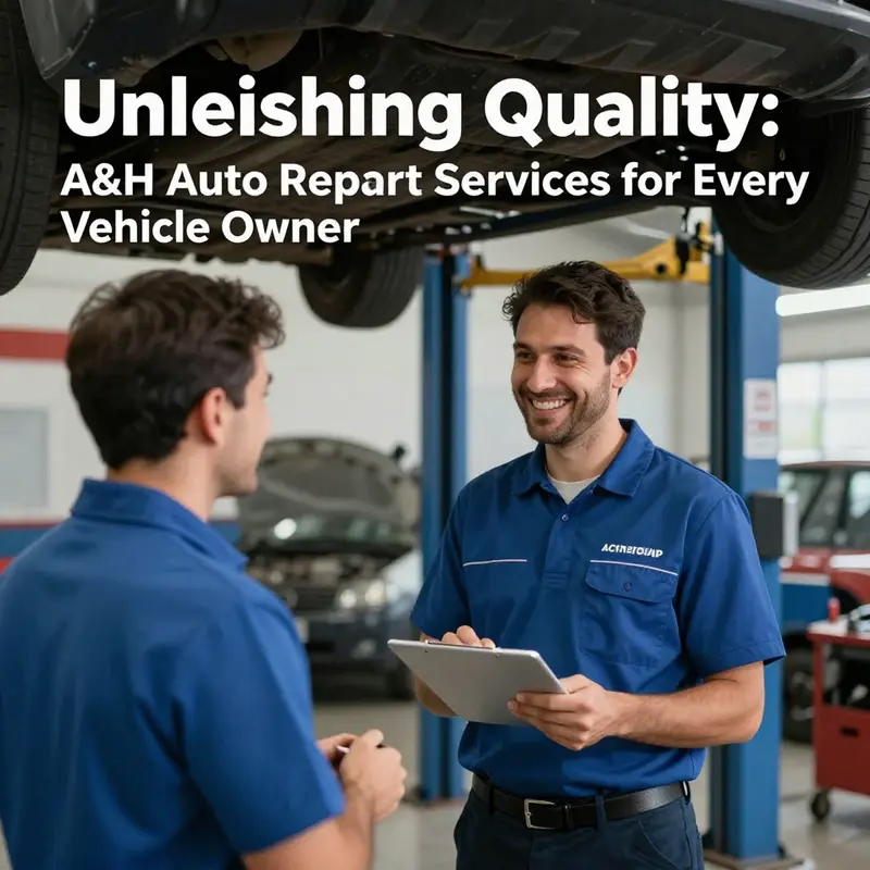 The heart of A&H Auto Repair, where professional mechanics provide a range of automotive services.