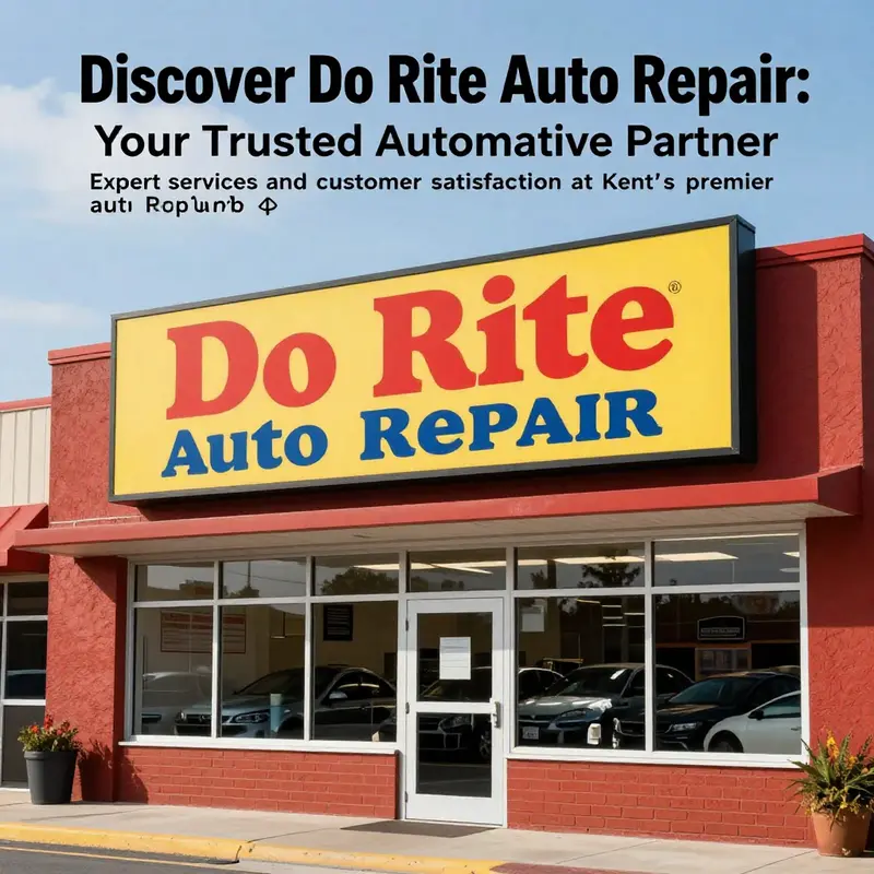 The sign of Do Rite Auto Repair on the exterior of the shop.