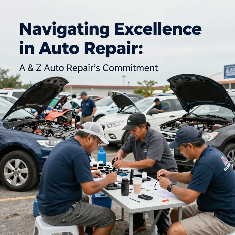Technicians at A & Z Auto Repair providing diverse automotive services to enhance vehicle performance and safety.