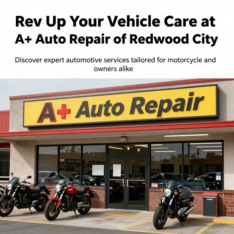 A+ Auto Repair storefront, showing a clean and professional environment.