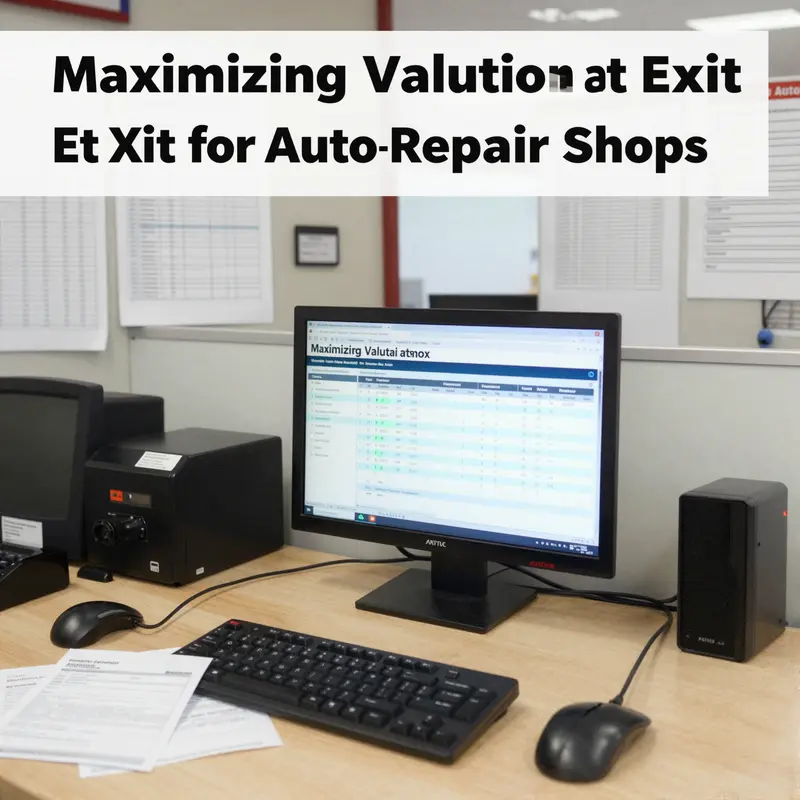 Highlighting the importance of financial records in maximizing shop value.