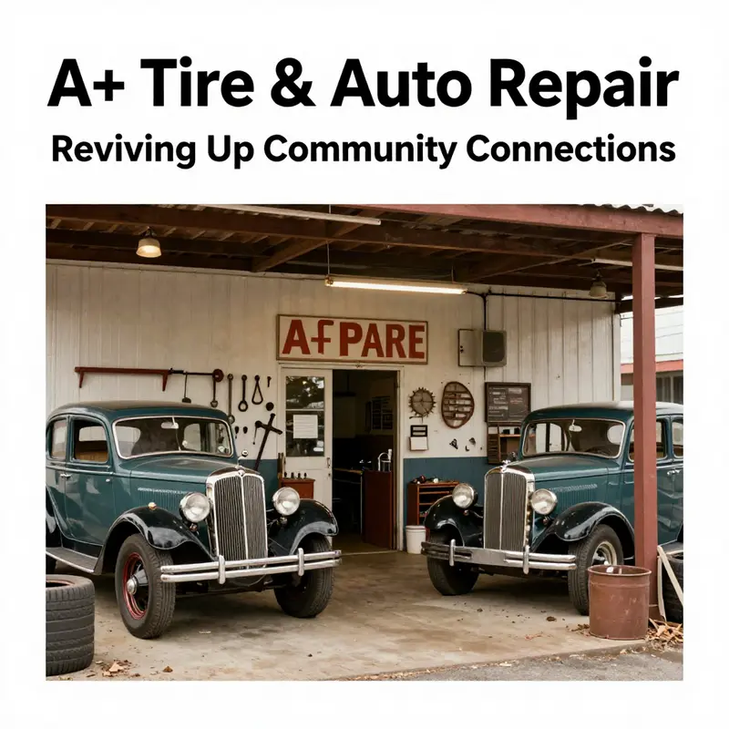 Historical roots of auto repair showcased through a vintage repair shop.