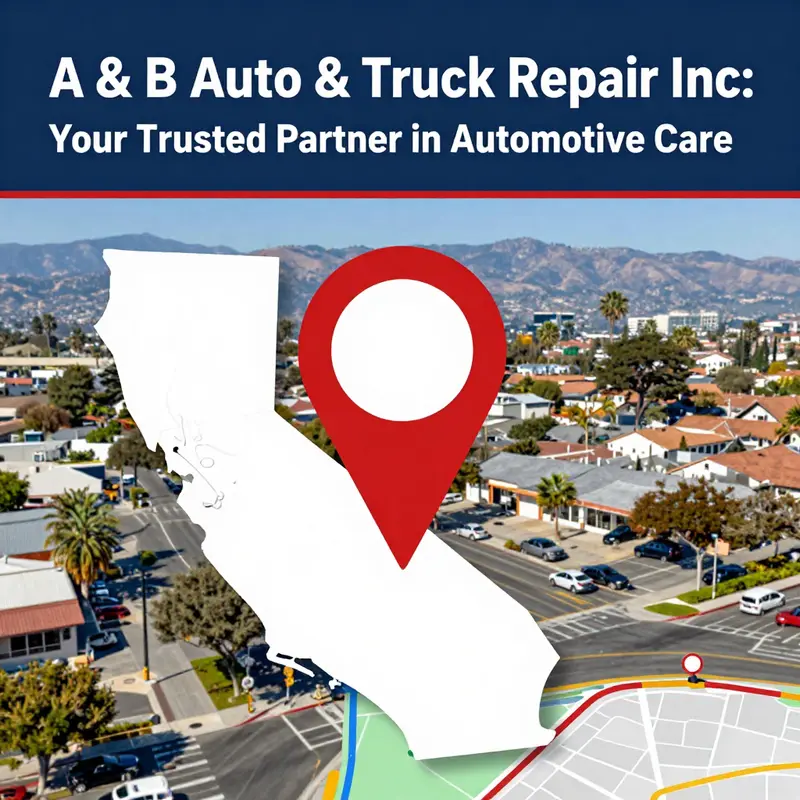 The welcoming exterior of A & B Auto & Truck Repair Inc, ready to serve customers with top-notch automotive solutions.
