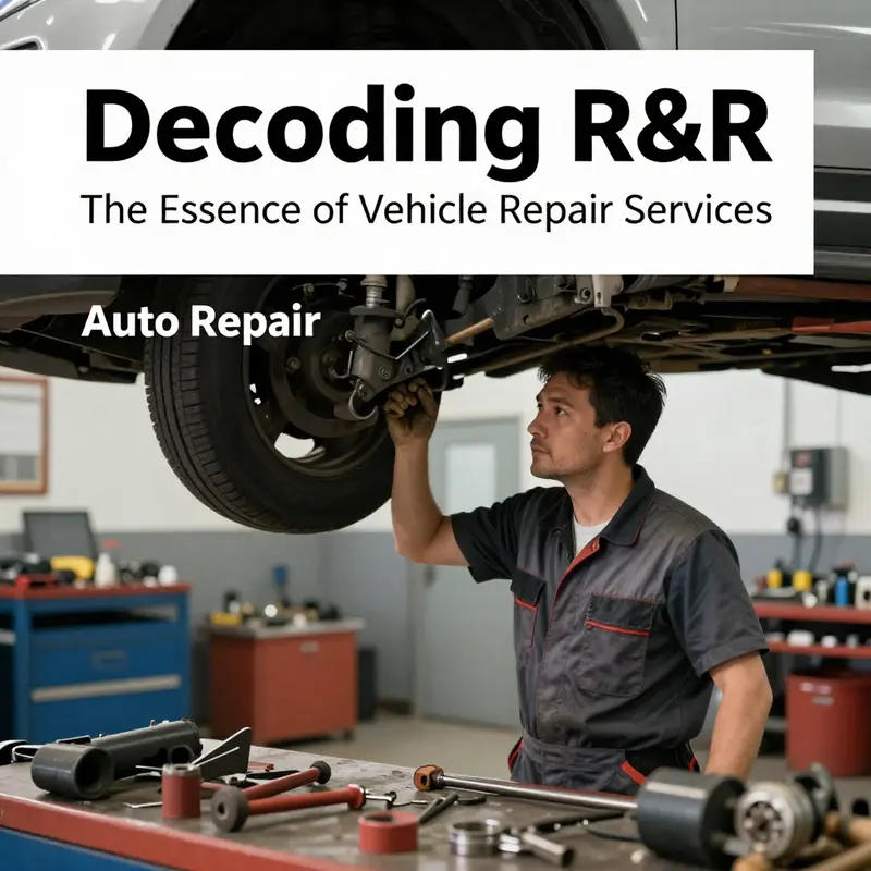 A mechanic demonstrating the initial diagnostic phase of the R&R process.