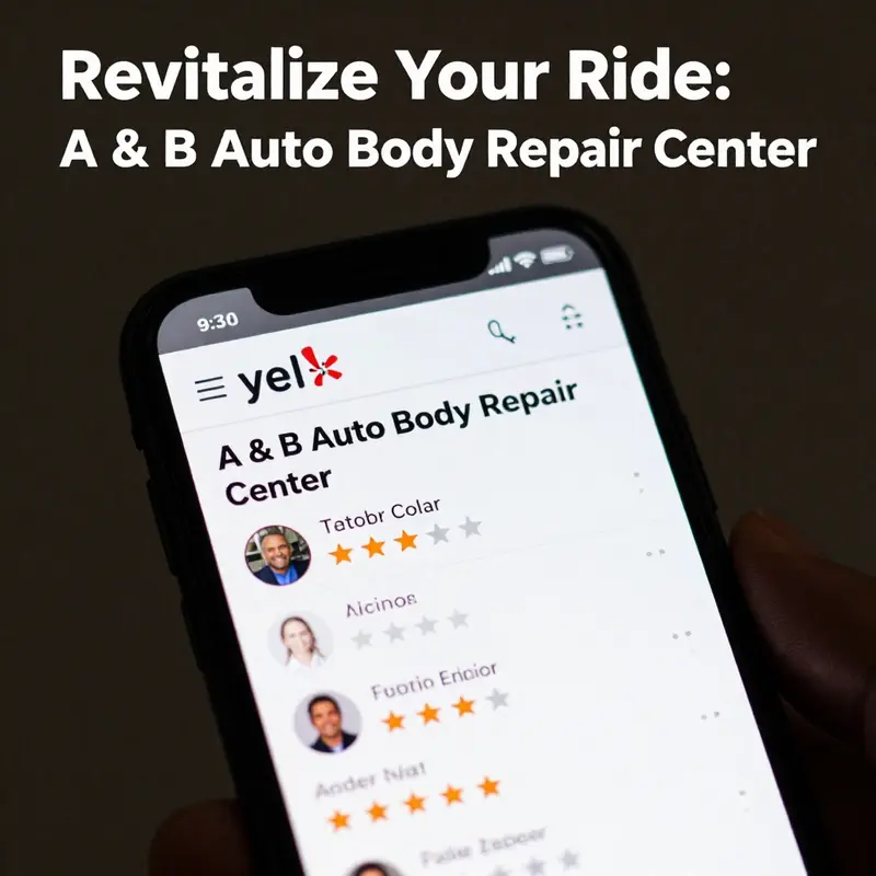 Expert technicians at A & B Auto Body Repair Center providing top-quality vehicle repairs.