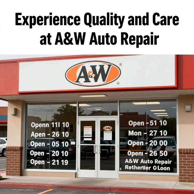 Inside A&W Auto Repair, mechanics focus on diverse automotive services for both cars and motorcycles.