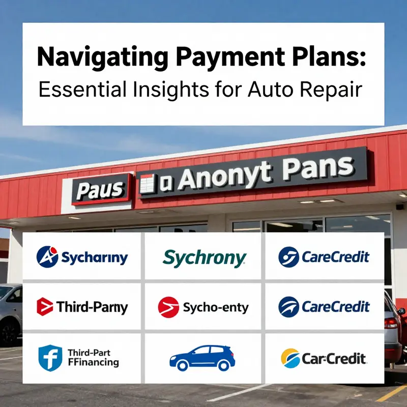 A mechanic discusses financing options with a customer, highlighting the support available during repairs.