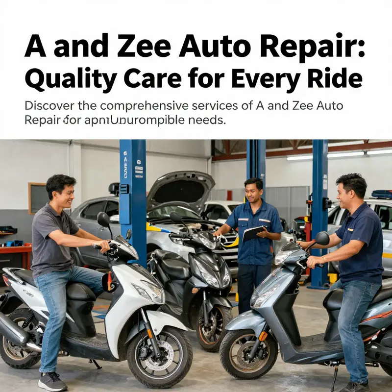 A scene reflecting the customer-centric approach of A and Zee Auto Repair, featuring mechanics and satisfied clients.