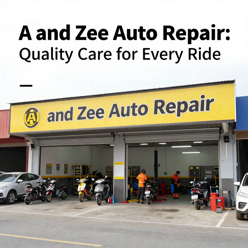 A and Zee Auto Repair—where automobiles and motorcycles receive top-tier care.