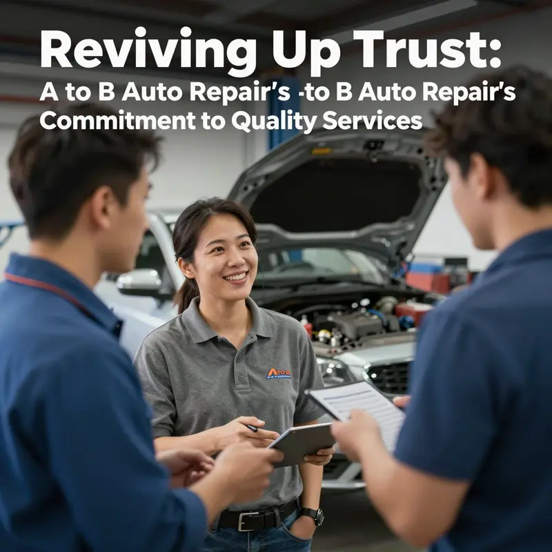 The inviting exterior of A to B Auto Repair, a trusted location for vehicle servicing in Reading, PA.