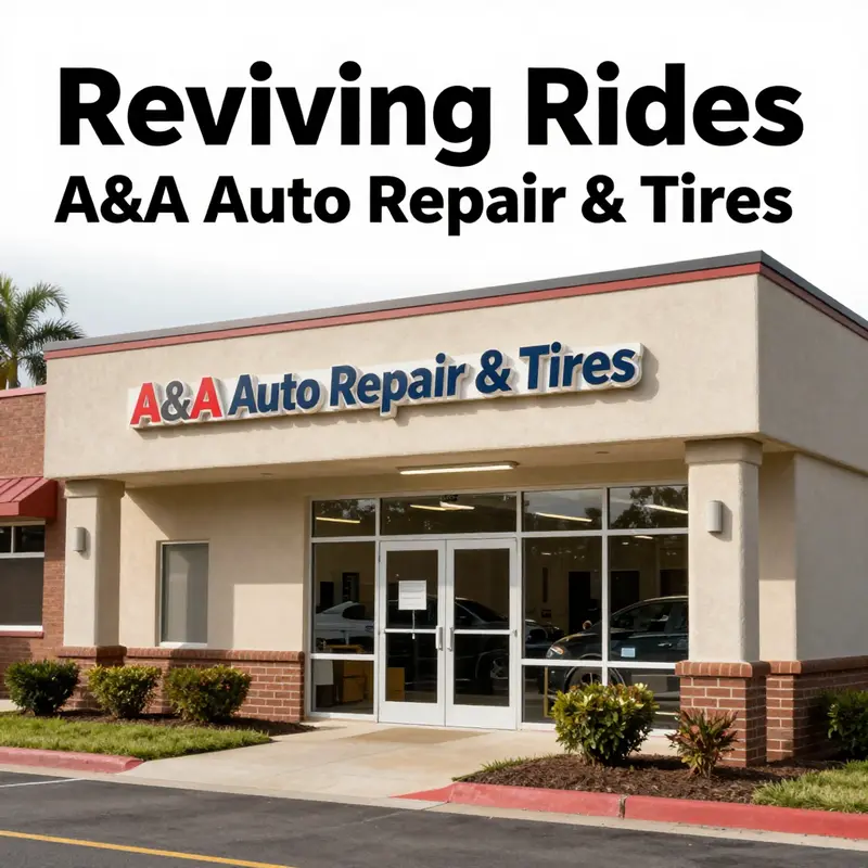 The welcoming exterior of A&A Auto Repair & Tires, establishing its reputation within the community.