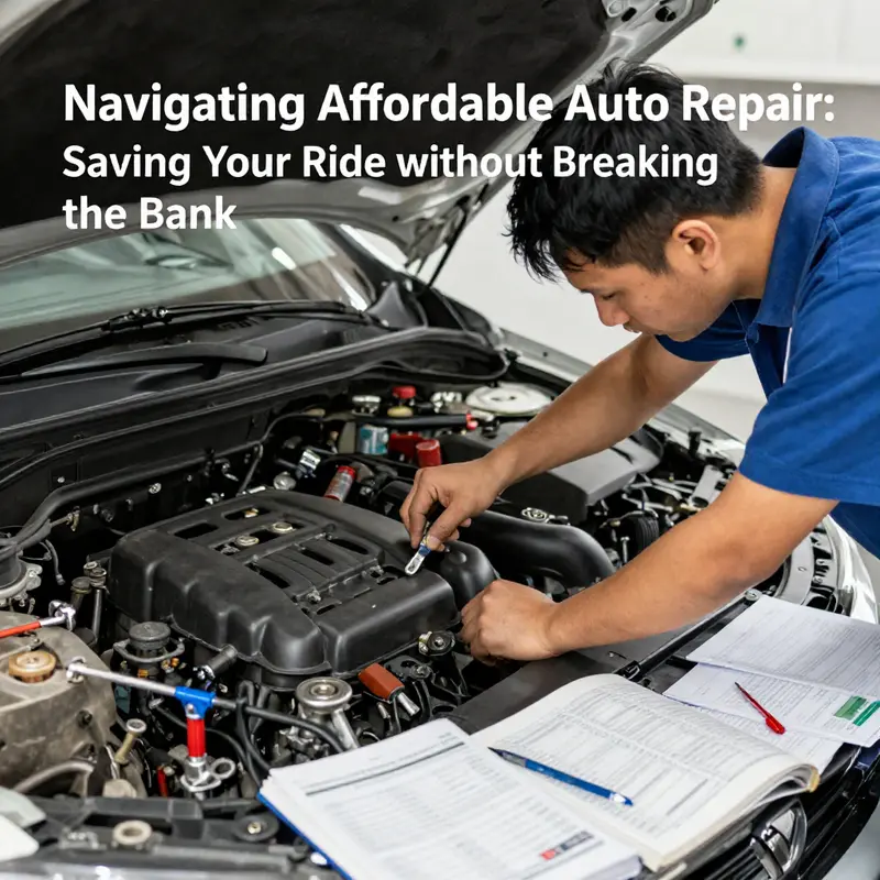 A mechanic works diligently, highlighting the key factors impacting the affordability of auto repairs.