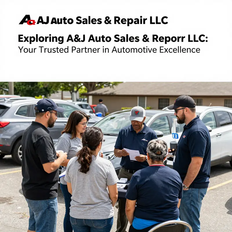 The bustling exterior of A&J Auto Sales & Repair LLC, reflecting active operations.