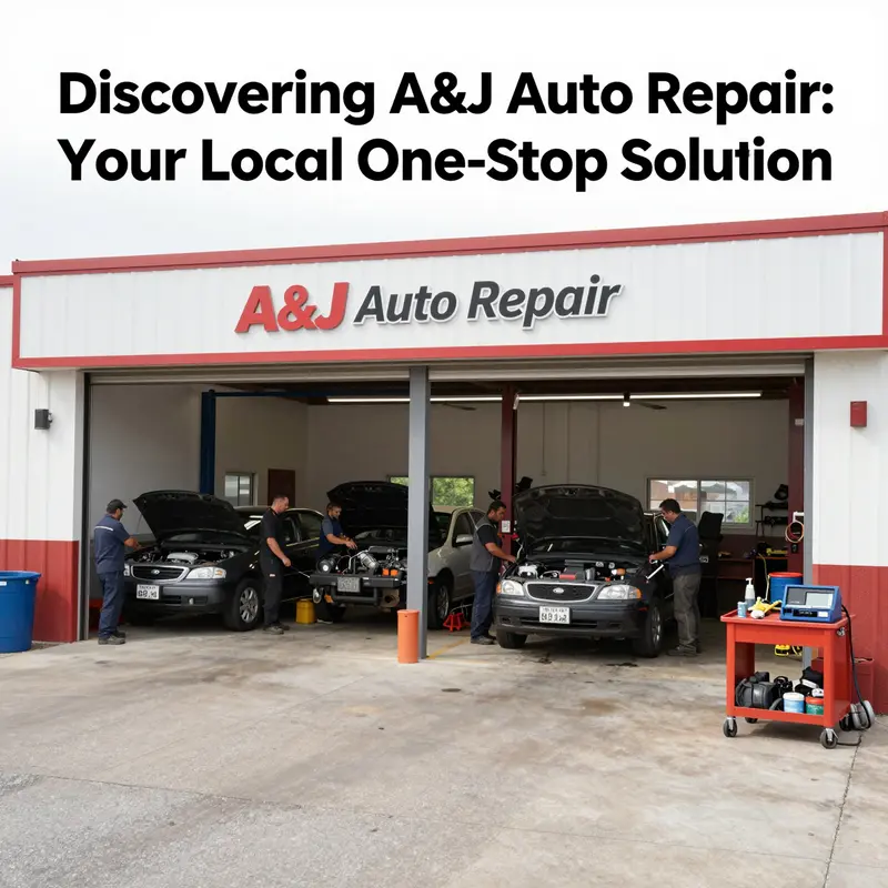 A&J Auto Repair in Houston featuring a busy workshop atmosphere.
