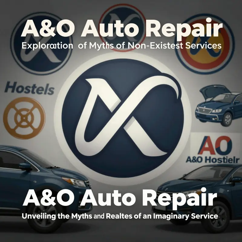 An illustration showcasing the confusion surrounding A&O Auto Repair and its non-existence in the automotive industry.