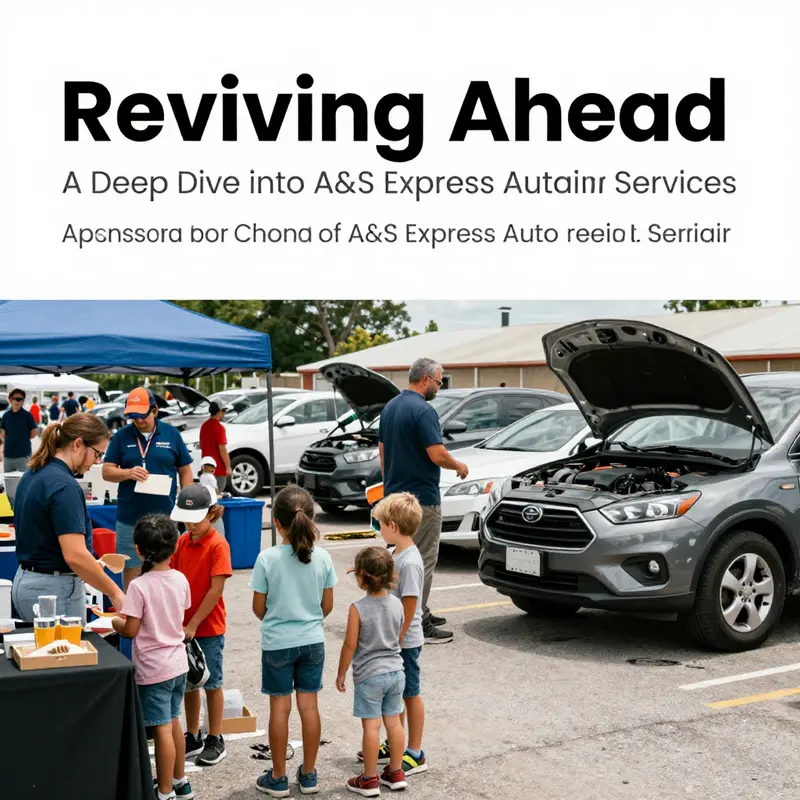 A&S Express Auto Repair technicians diligently servicing multiple vehicles.