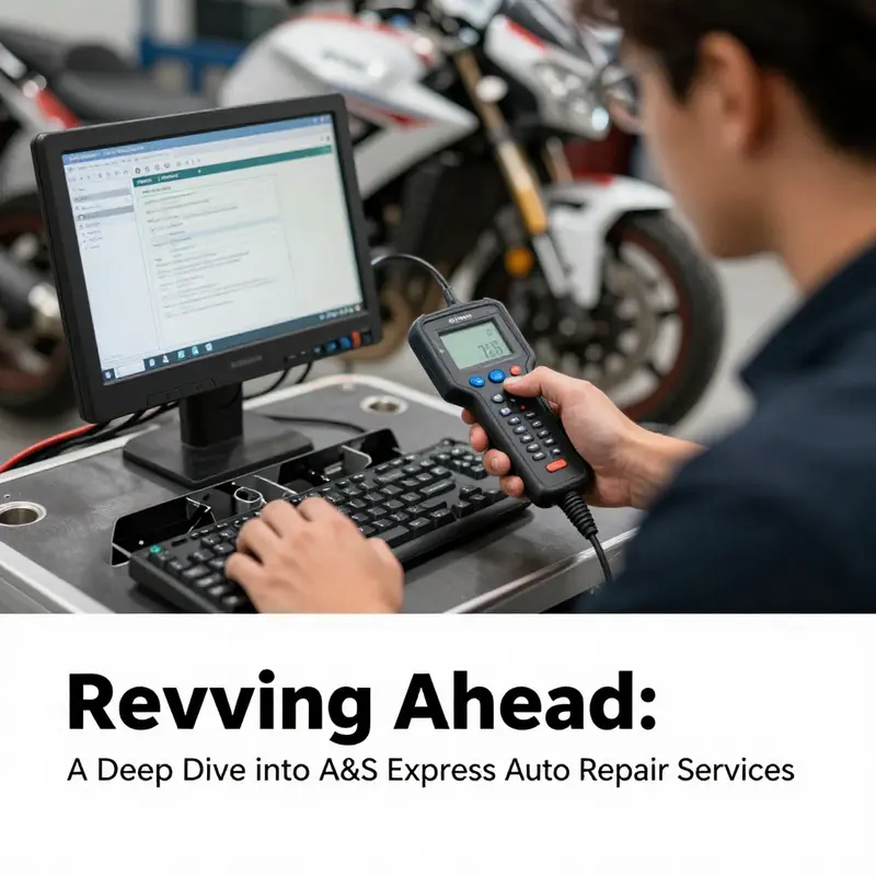 A&S Express Auto Repair technicians diligently servicing multiple vehicles.