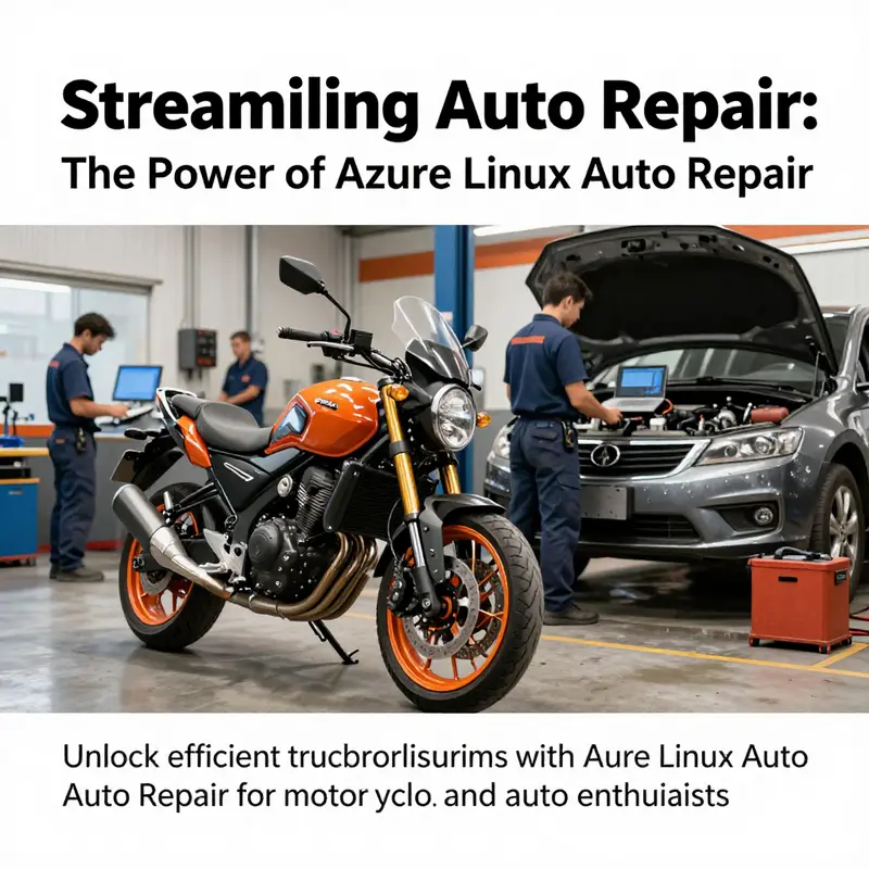 A busy auto repair shop showing technicians using technology to assist in repairs.