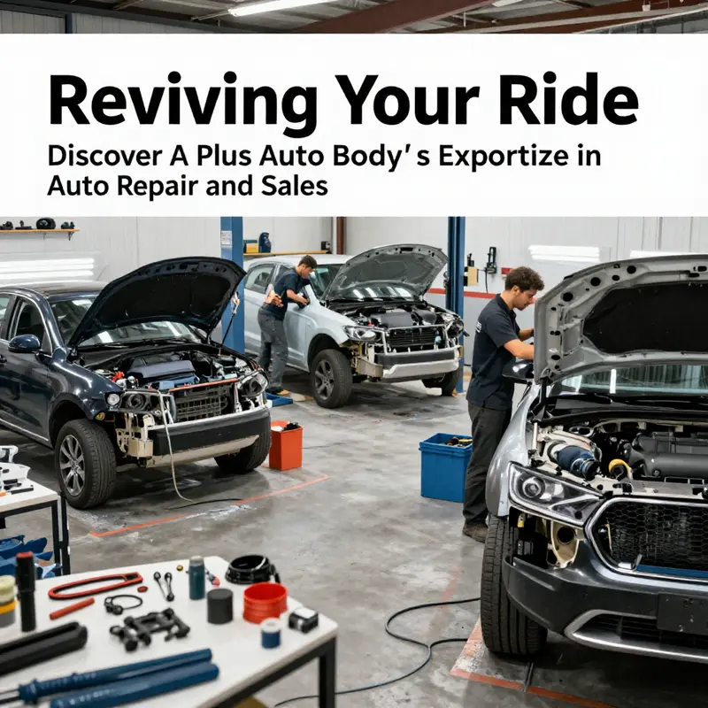 Skilled technicians at A Plus Auto Body providing meticulous auto repair services to ensure every vehicle meets quality standards.