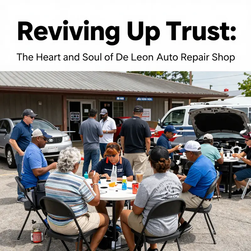 Mechanics providing a range of automotive services at De Leon Auto Repair Shop.