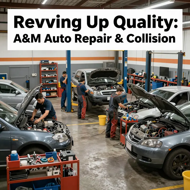Inside view of A&M Auto Repair & Collision illustrating the dynamic workplace.