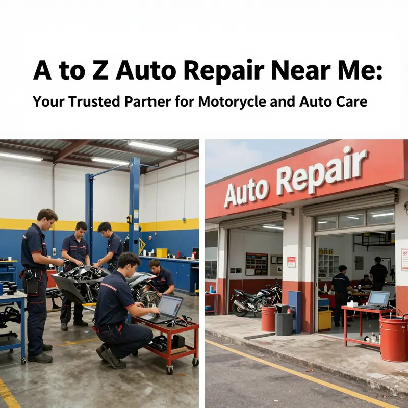 Technicians performing various repair and maintenance services at A to Z Auto Repair, illustrating the wide scope of their expertise.