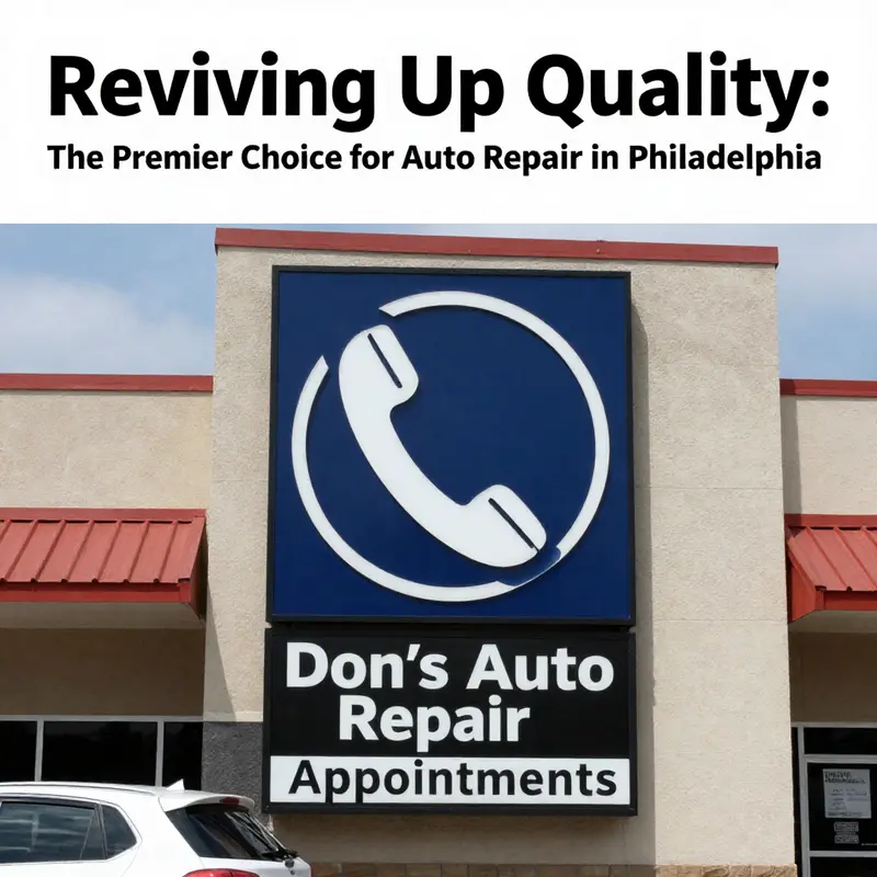 A look inside Don’s Auto Repair highlighting the range of services offered.