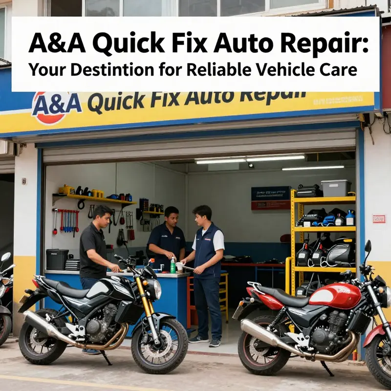 A view of A&A Quick Fix Auto Repair showing technicians engaging with clients in a welcoming environment.