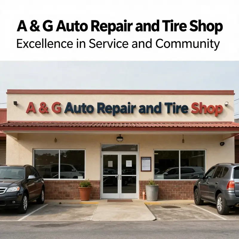 Exterior of A & G Auto Repair and Tire Shop, symbolizing a friendly auto service destination in Somersworth, NH.