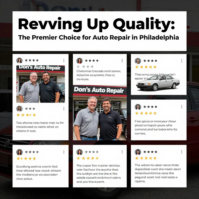 A look inside Don’s Auto Repair highlighting the range of services offered.