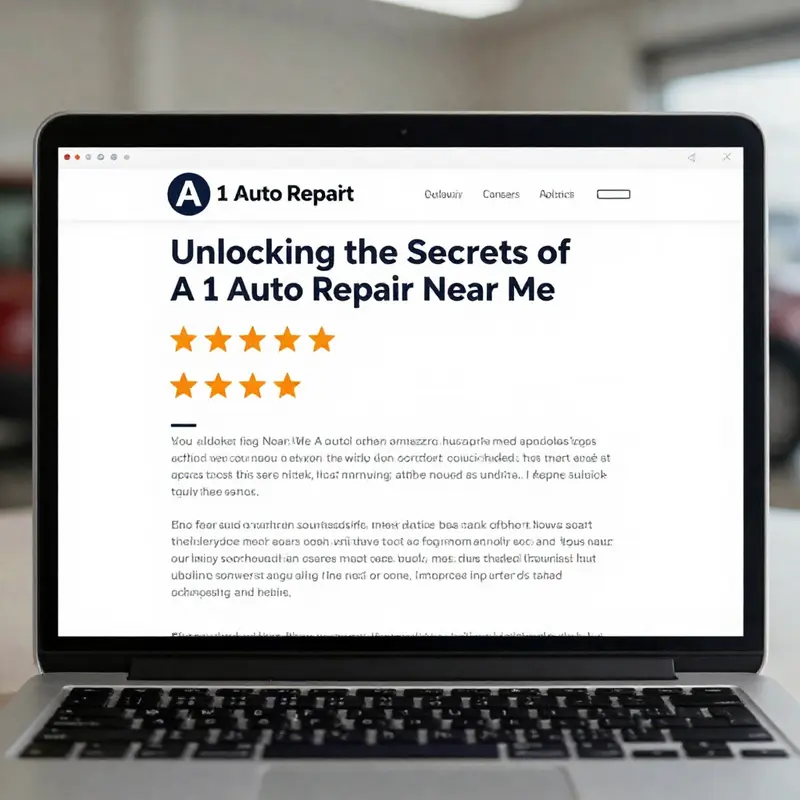 Utilizing Google Maps to locate A 1 Auto Repair shows the convenience and options available nearby.