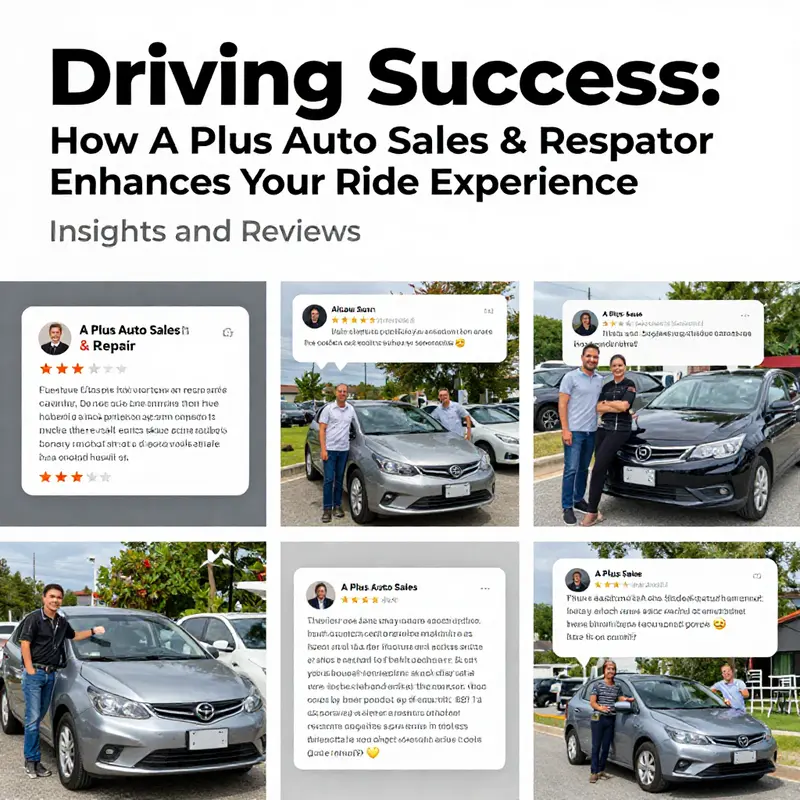 A Plus Auto Sales & Repair offers a range of services for cars and motorcycles, highlighted by a welcoming storefront.