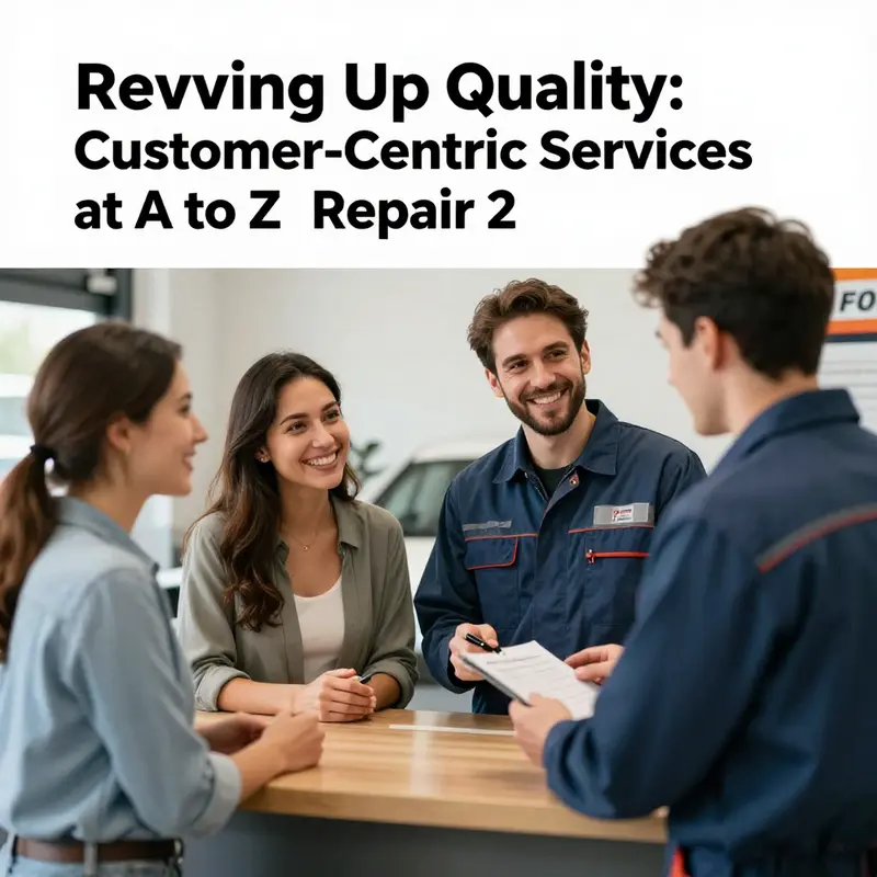 A mechanic providing excellent customer service at A to Z Auto Repair 2.