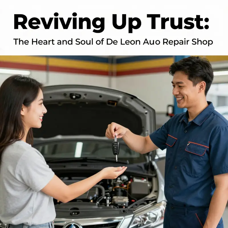 Mechanics providing a range of automotive services at De Leon Auto Repair Shop.