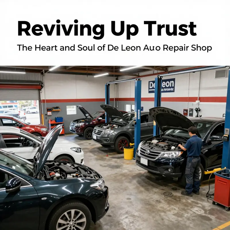Mechanics providing a range of automotive services at De Leon Auto Repair Shop.