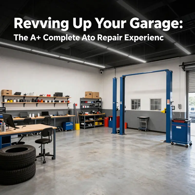 A professional-grade auto repair tool set highlights the essence of the A+ Garage Complete Auto Repair.