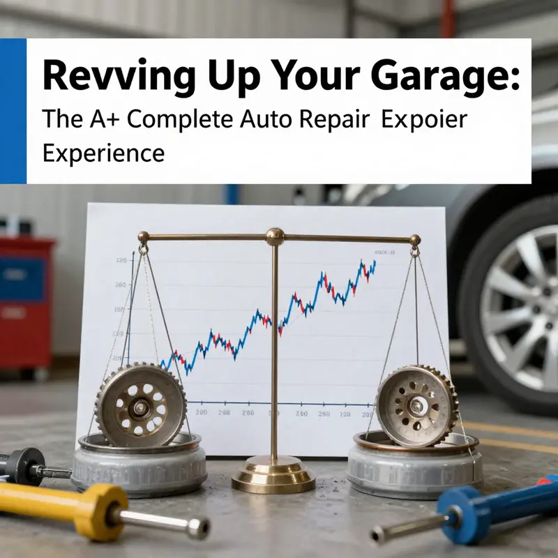 A professional-grade auto repair tool set highlights the essence of the A+ Garage Complete Auto Repair.