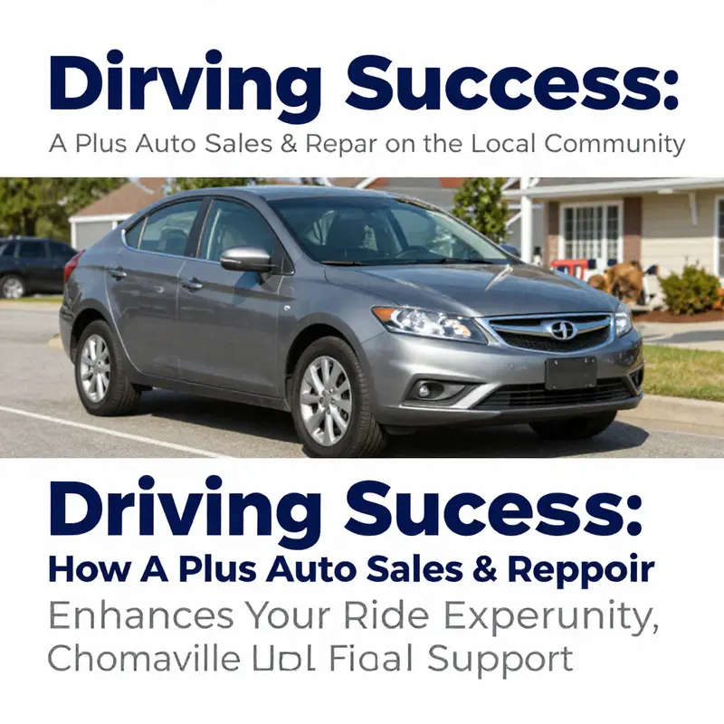 A Plus Auto Sales & Repair offers a range of services for cars and motorcycles, highlighted by a welcoming storefront.