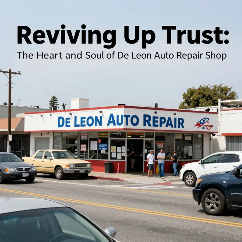 Mechanics providing a range of automotive services at De Leon Auto Repair Shop.