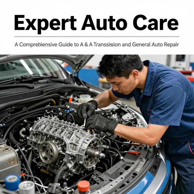An experienced technician diagnosing a vehicle’s transmission at A & A Transmission.