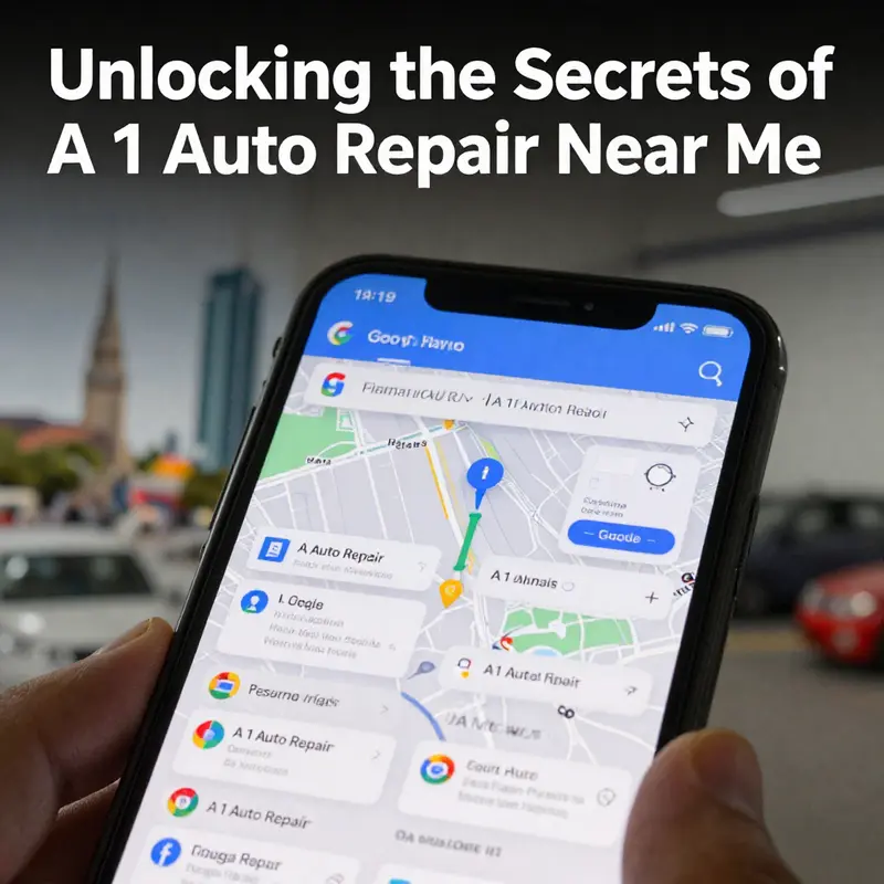 Utilizing Google Maps to locate A 1 Auto Repair shows the convenience and options available nearby.