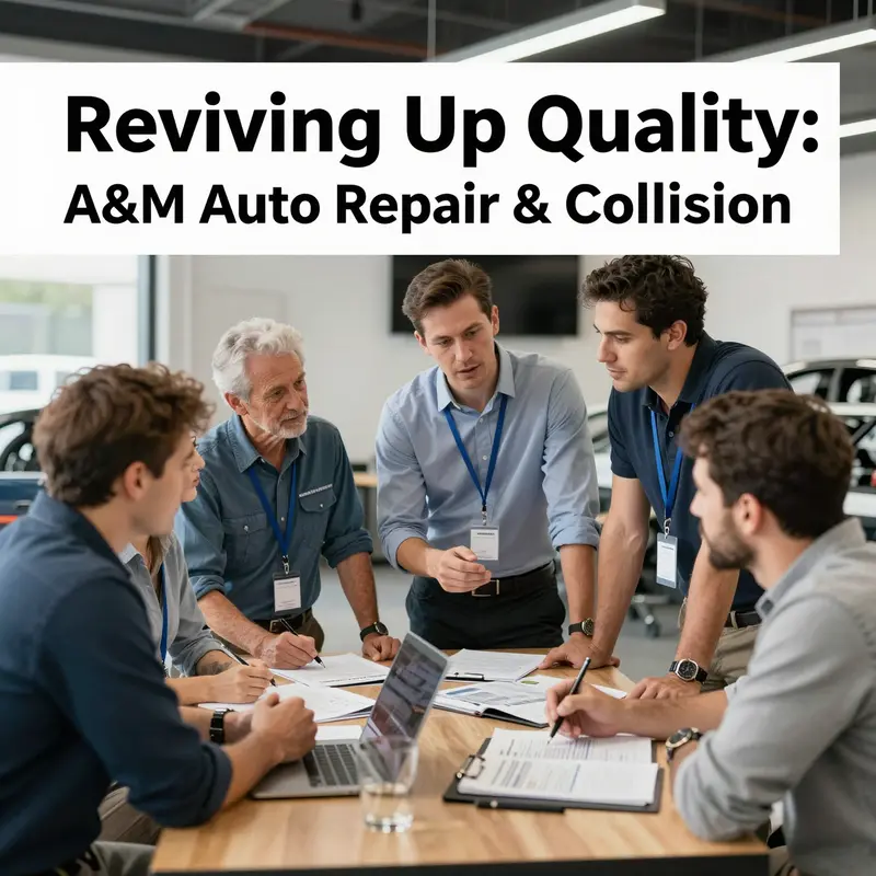 Inside view of A&M Auto Repair & Collision illustrating the dynamic workplace.
