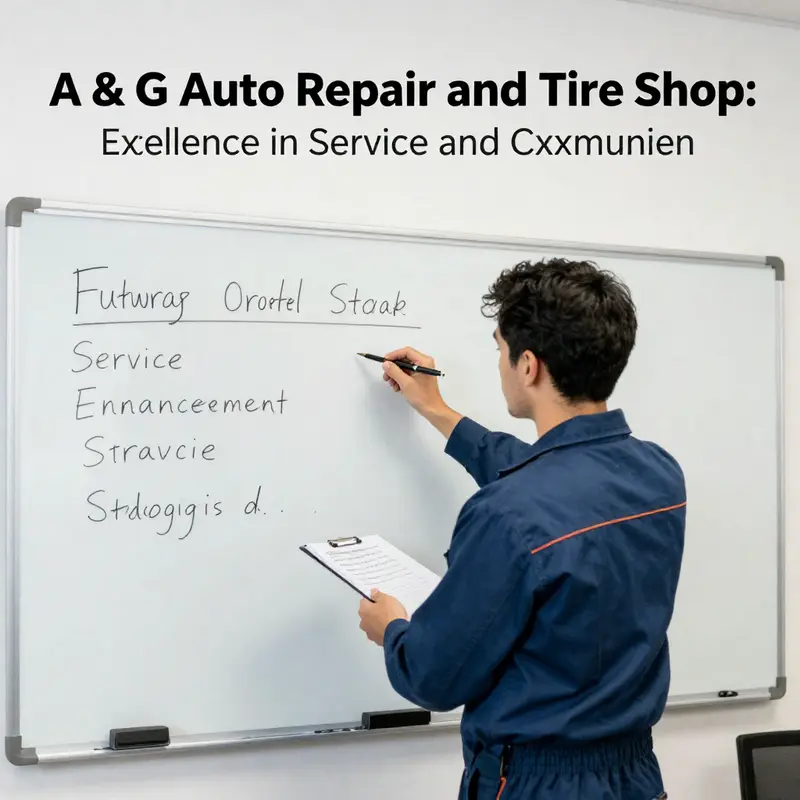 A glimpse into A & G Auto Repair, showcasing a variety of services offered to both auto and motorcycle owners.