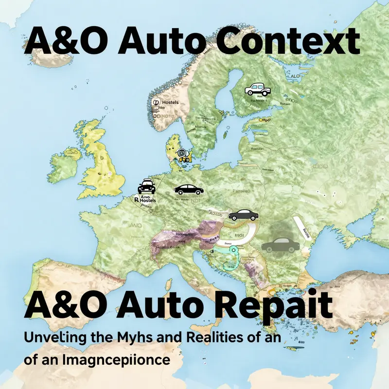 An illustration showcasing the confusion surrounding A&O Auto Repair and its non-existence in the automotive industry.