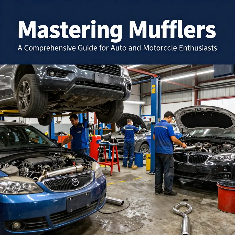 A mechanic inspects a motorcycle’s muffler, showcasing the crucial nature of proper service.