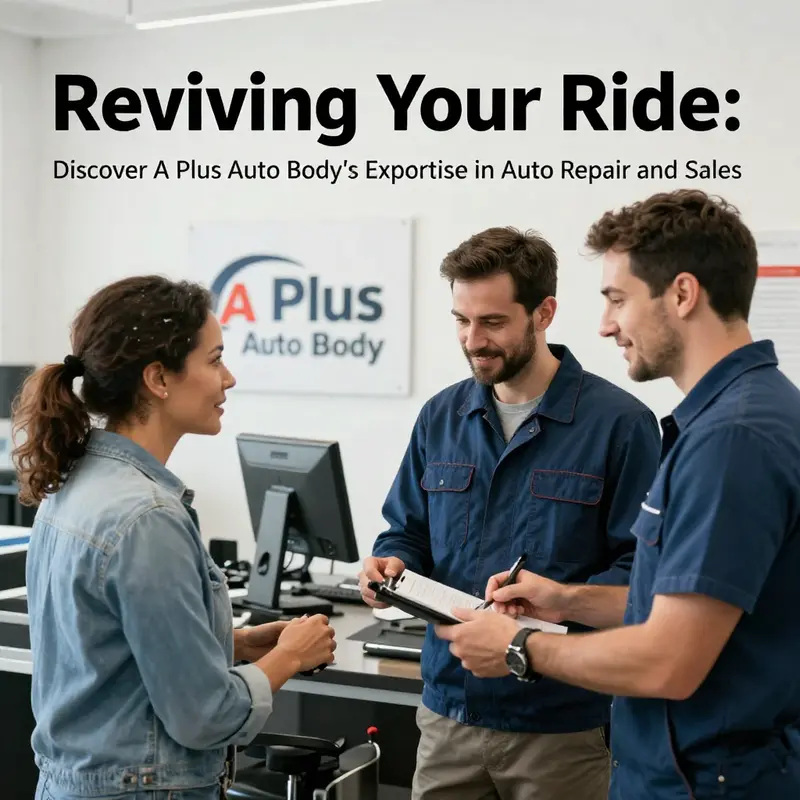 Skilled technicians at A Plus Auto Body providing meticulous auto repair services to ensure every vehicle meets quality standards.