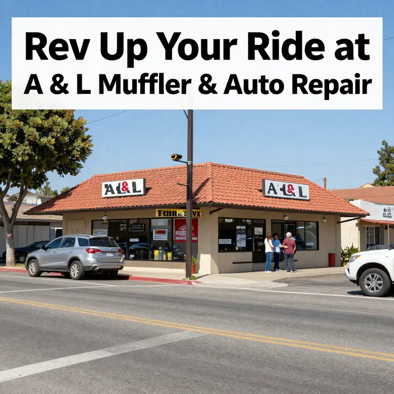 A skilled mechanic servicing a motorcycle exhaust at A & L Muffler & Auto Repair.