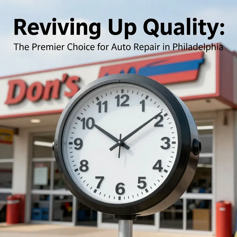 A look inside Don’s Auto Repair highlighting the range of services offered.