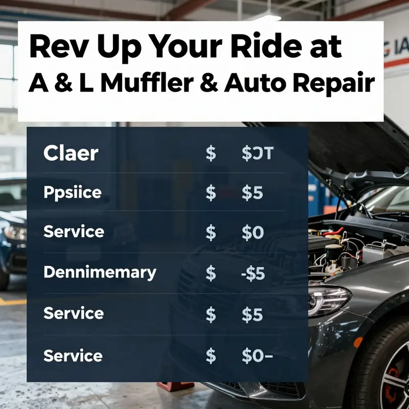 A skilled mechanic servicing a motorcycle exhaust at A & L Muffler & Auto Repair.