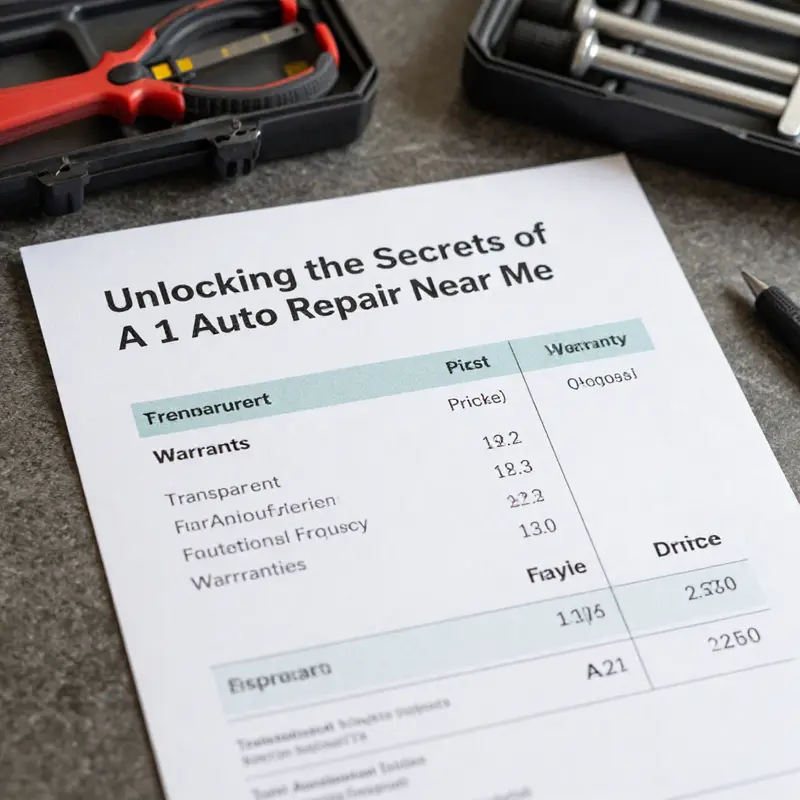 Utilizing Google Maps to locate A 1 Auto Repair shows the convenience and options available nearby.